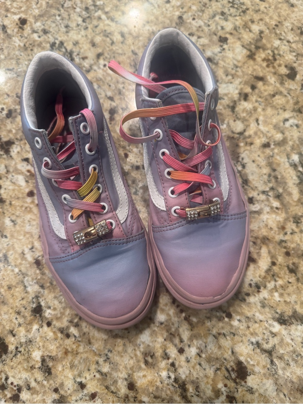 Vans Kids Pastel Gradient Lace-Up Sneakers - Pink & Purple